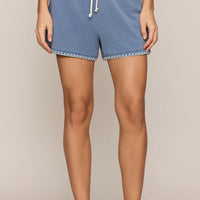 Hunter Knit Denim Whipstitch Short