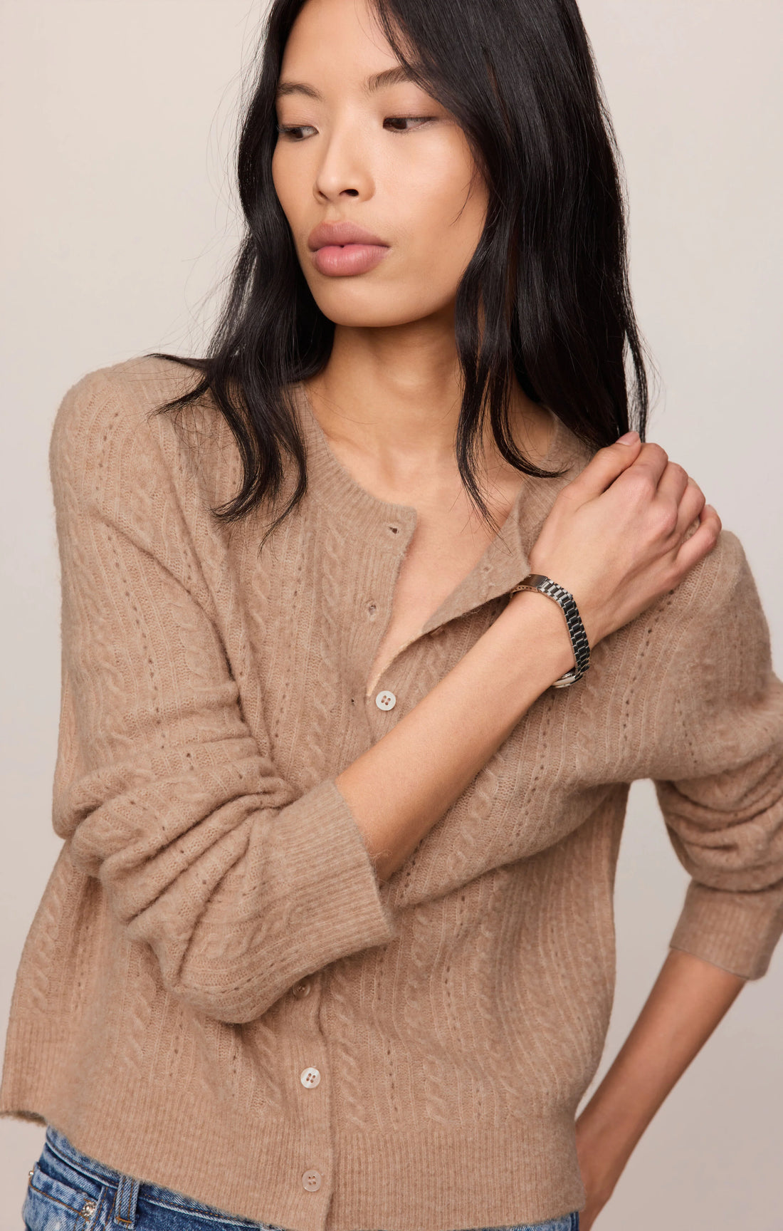 Medina Pointelle Cardigan