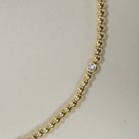 18K STAINLESS STEEL TARNISH FREE BEADED NECKLACE