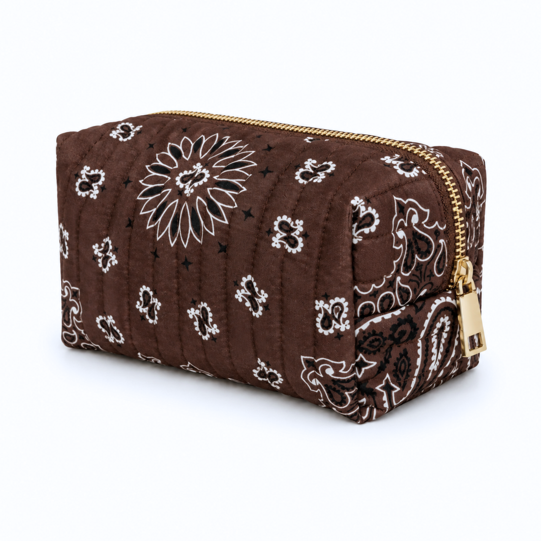 Bandana Print Cosmetic Pouch