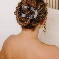 Round Flat Hair Clip | Large | Tortoise