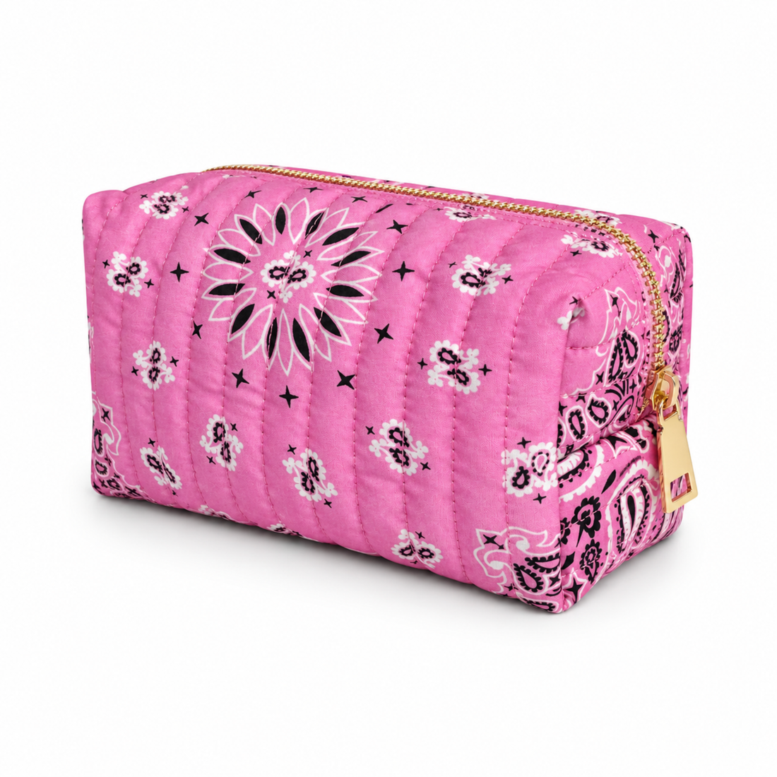 Bandana Print Cosmetic Pouch