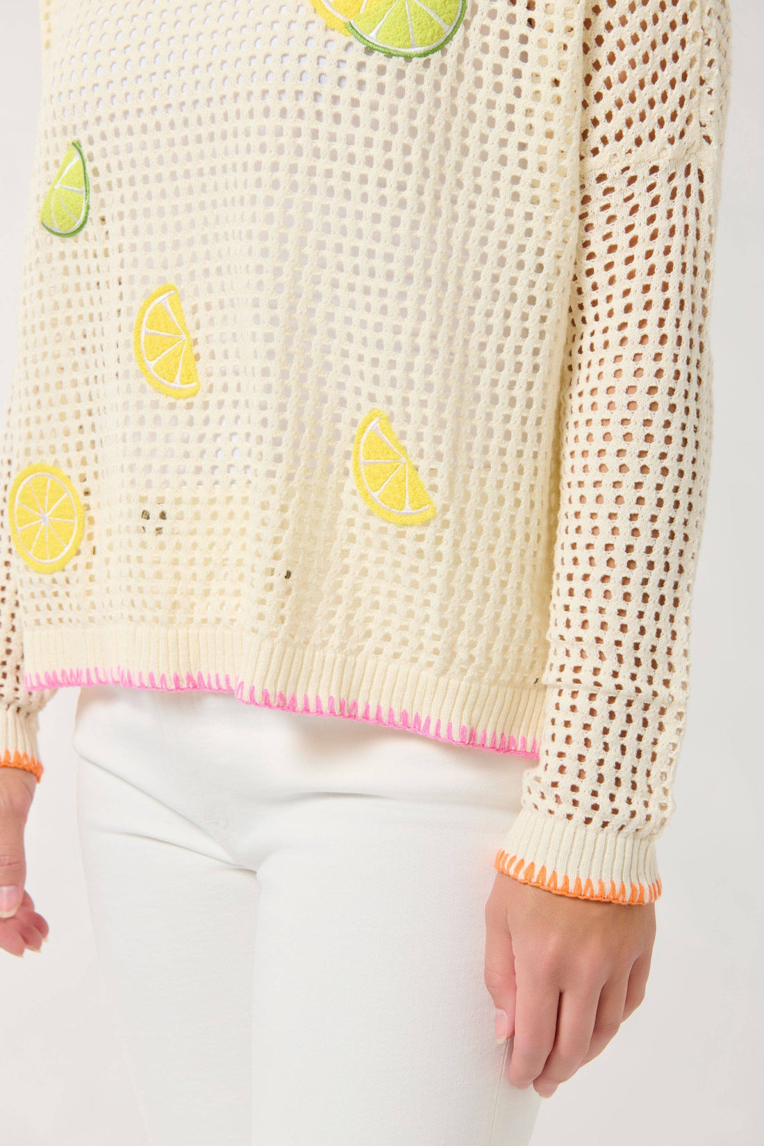 Citrus Mesh Sweater
