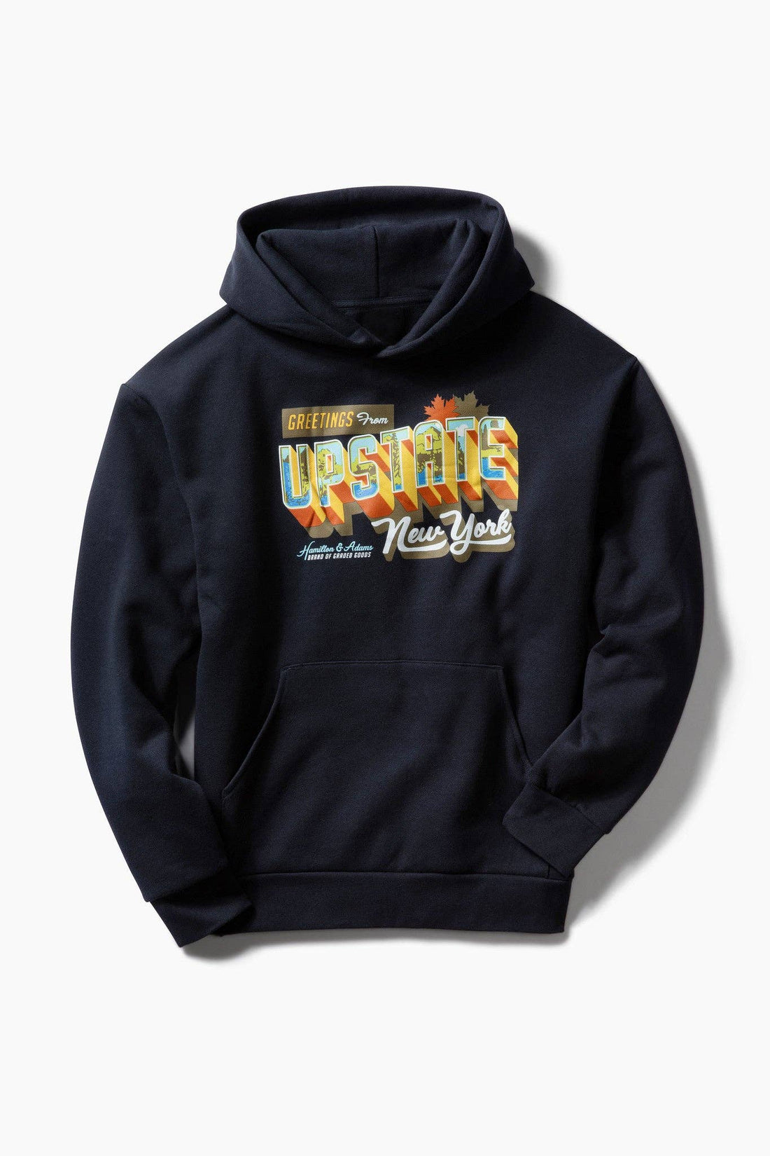 Greetings From Upstate Hoodie - Navy