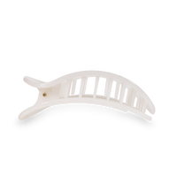 Round Flat Hair Clip | Large | Coconut White