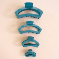 Open Teal With It Tiny Hair Clip