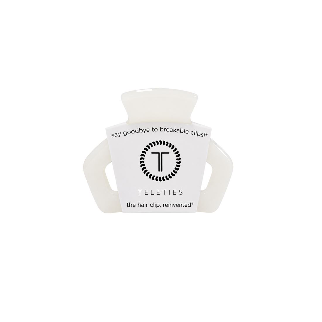 Open | Coconut White | Petite Claw Clip