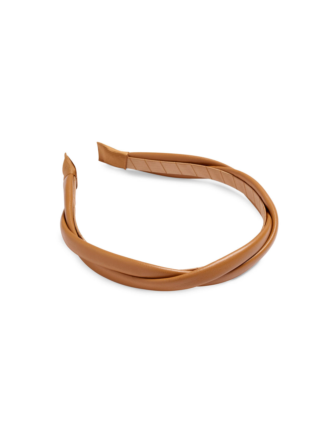 FAUX LEATHER TWIST HEADBAND