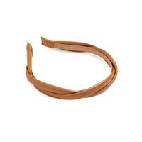 FAUX LEATHER TWIST HEADBAND