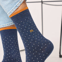 Combed cotton socks square - Starry night