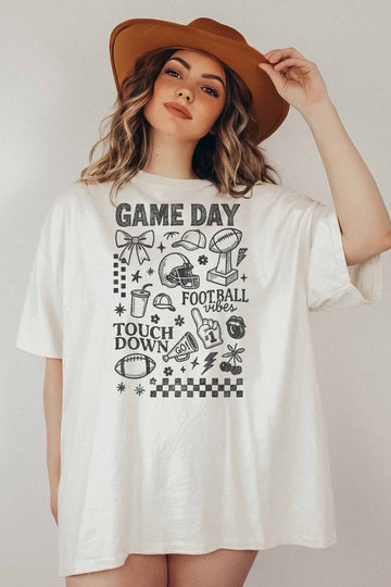 Girly Football Oversized Tee