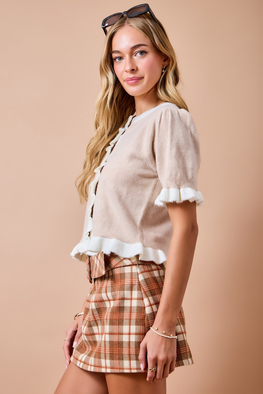 Ruffle Me Detail Cardigan