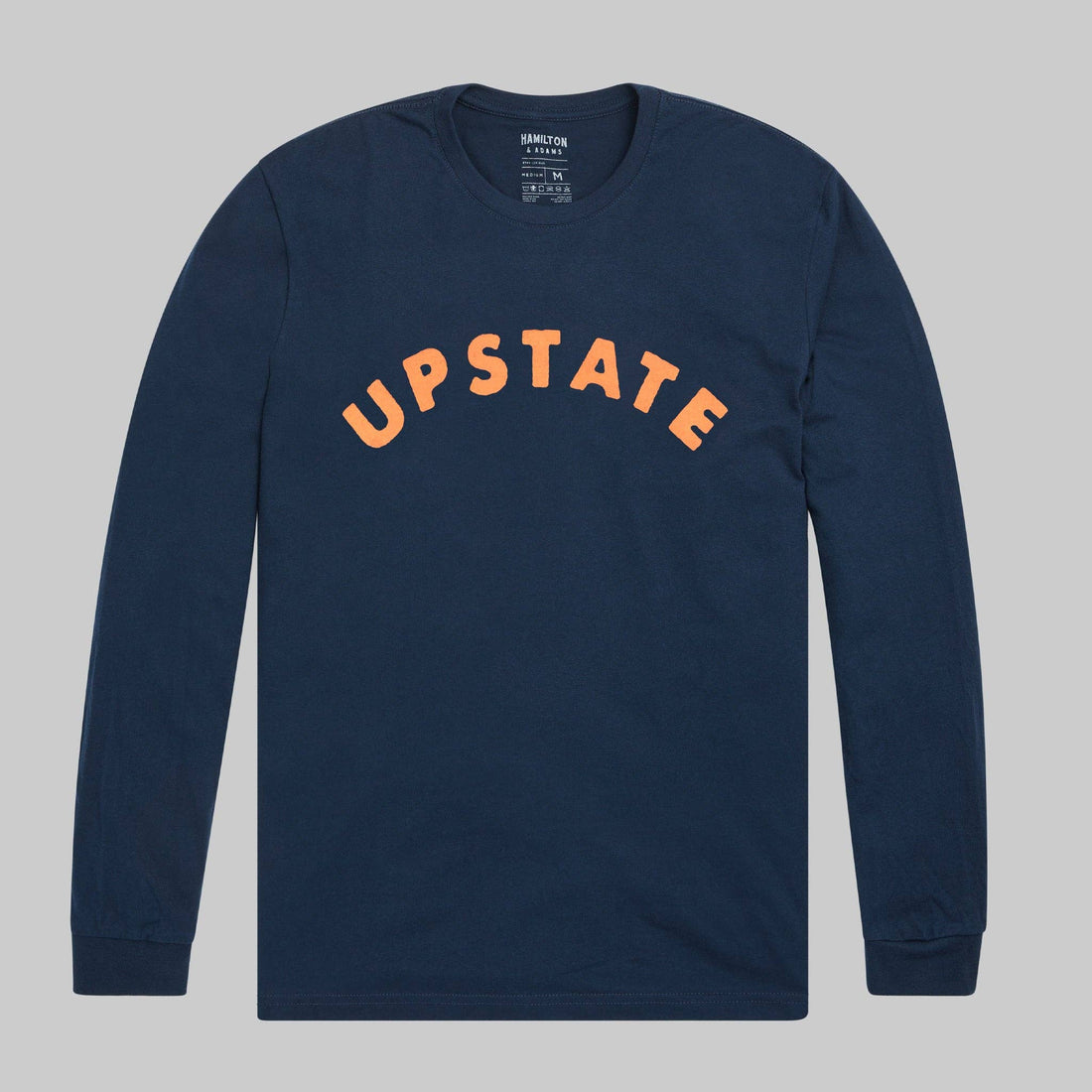 Upstate Arch Long Sleeve T: Midnight Navy