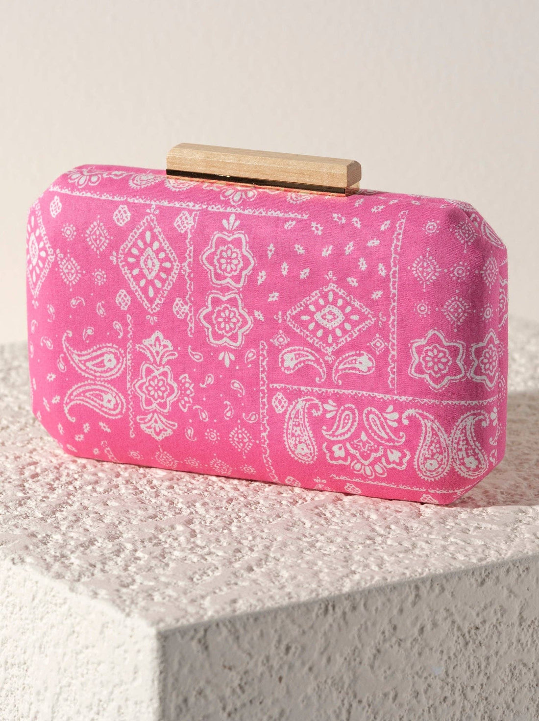 PIPPA PINK MINAUDIERE CLUTCH