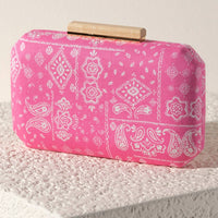 PIPPA PINK MINAUDIERE CLUTCH