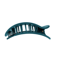 Teal With It Large Flat Round Hair Clip