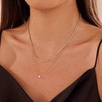 18K STAINLESS STEEL TARNISH FREE LAYERED NECKLACE