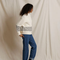 Elsie Stripe Turtleneck Sweater