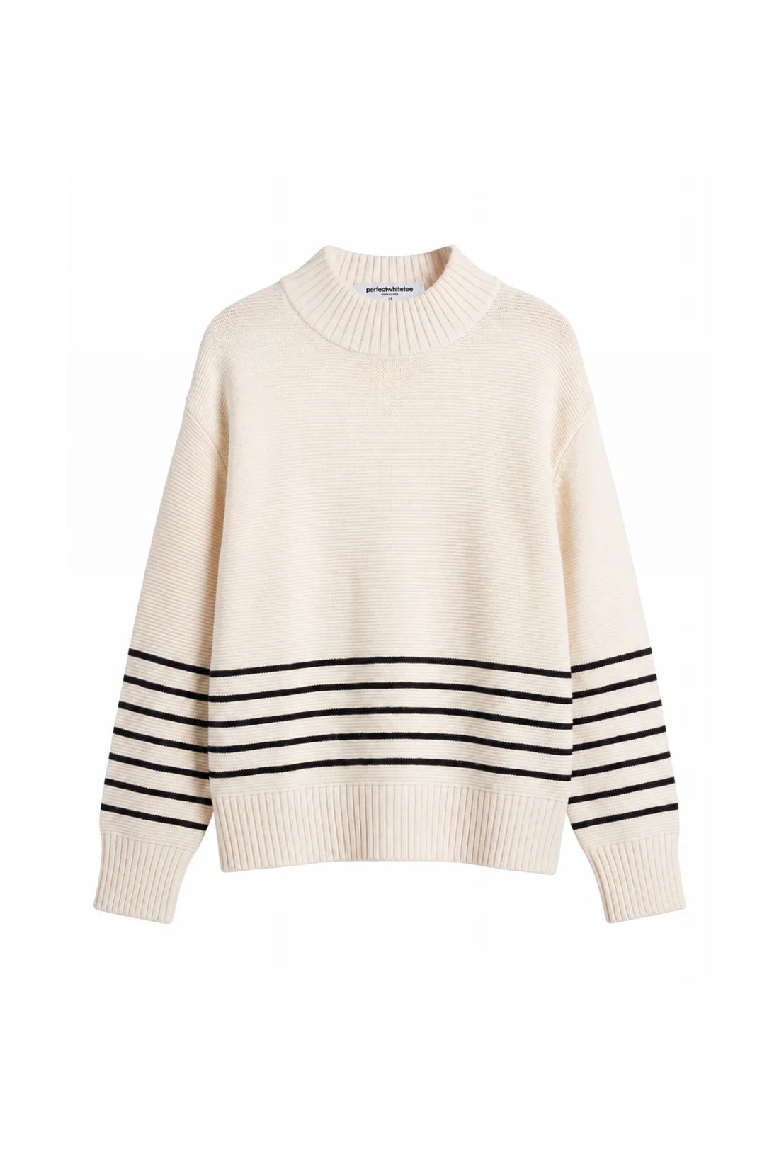 Elsie Stripe Turtleneck Sweater