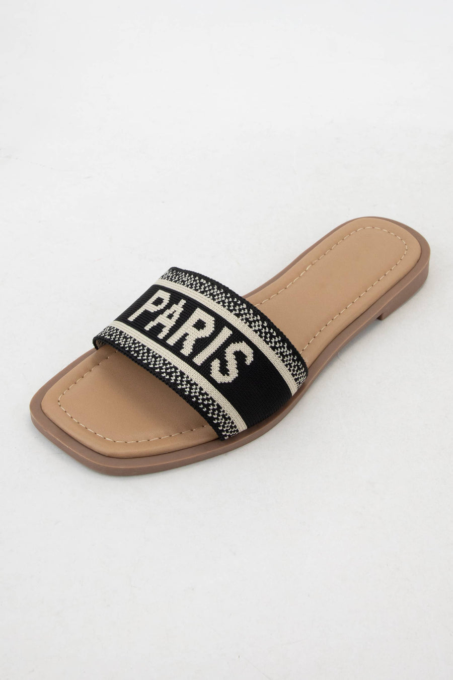 Pariso Embroidered Slip-On Sandal