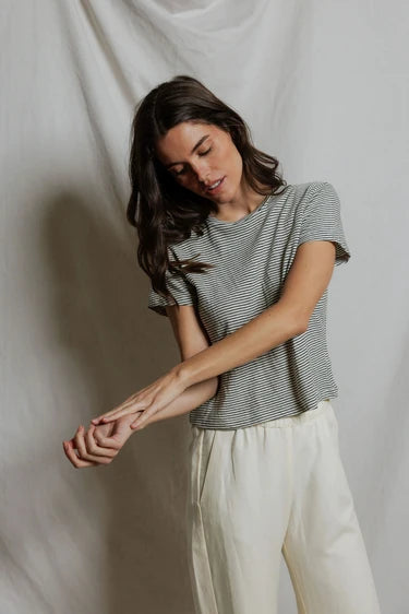Vivian Stripe Crew Tee