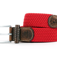 Red Grenade elastic woven belt- Fancy color!