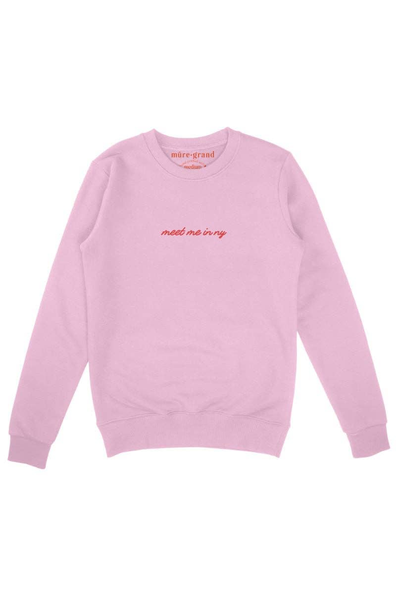Meet Me in NY Embroidered Sweatshirt