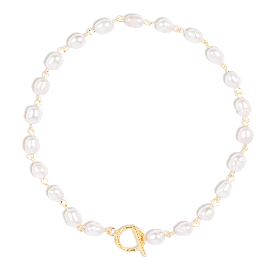 Chandre Chunky Pearl Toggle Choker Necklace