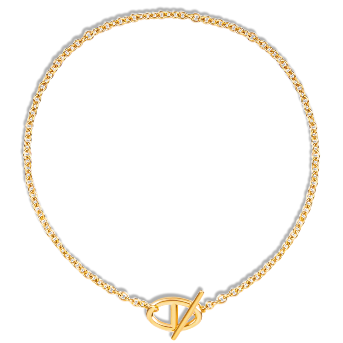 Raya Anchor Toggle Chain Necklace