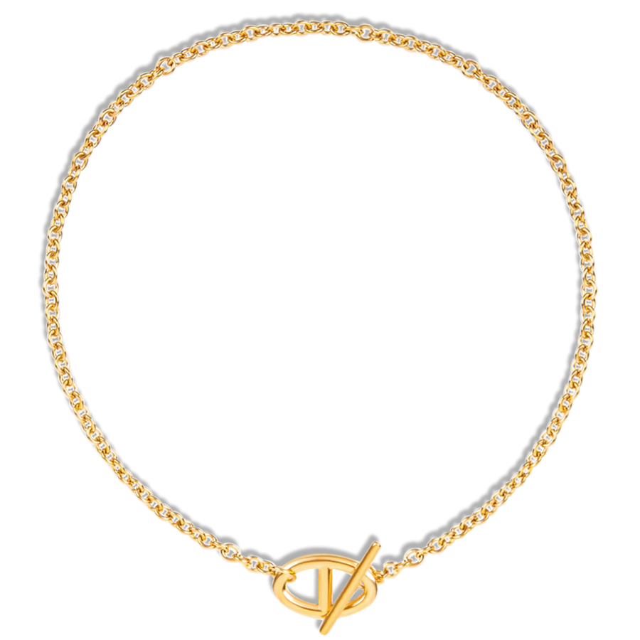 Raya Anchor Toggle Chain Necklace