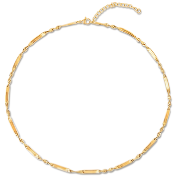 Everette Twisted Herringbone Chain Necklace