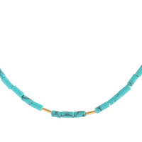 Gemstone Heishi Beaded Necklace