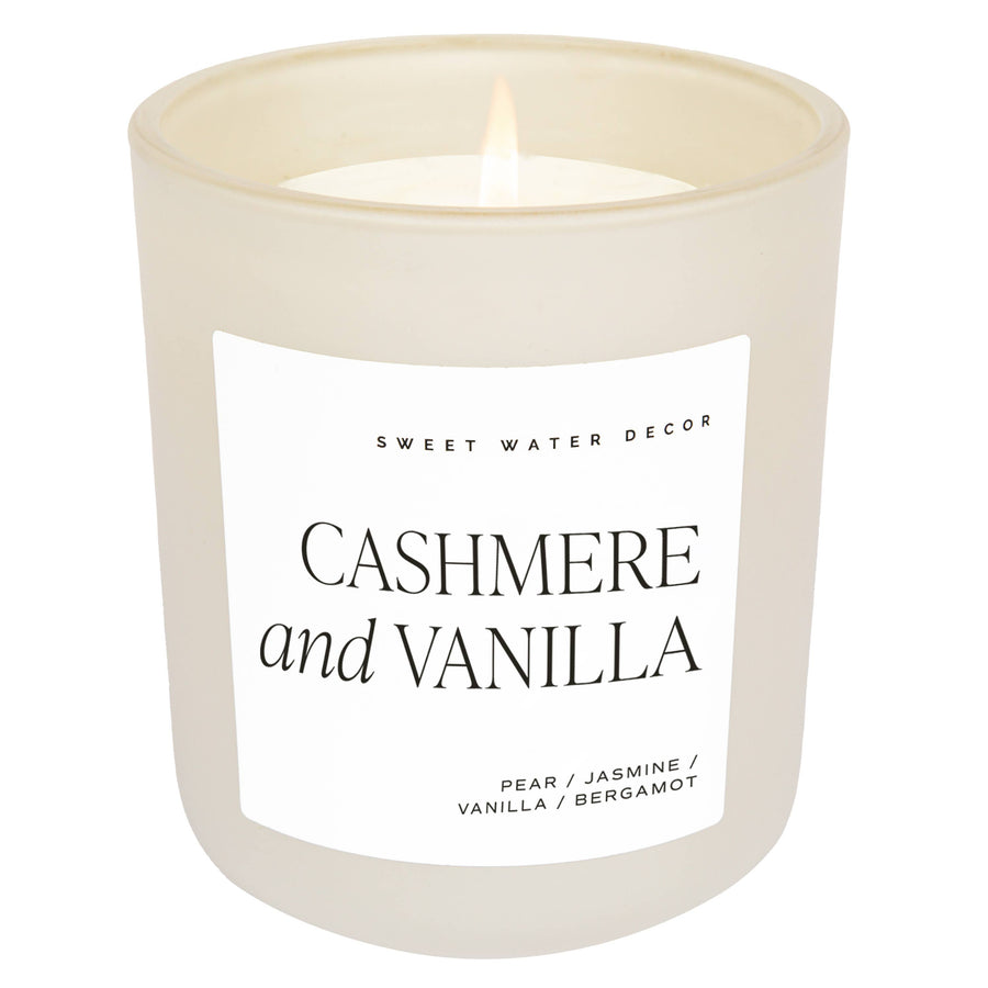Cashmere and Vanilla 15 oz Soy Candle