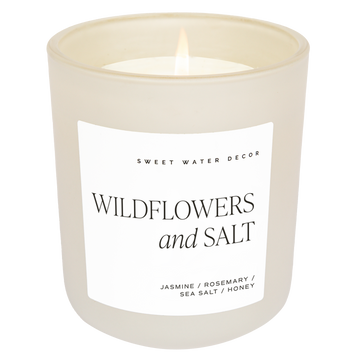 Wildflowers and Salt 15 oz Soy Candle
